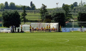 Terminato l&#039;allenamento congiunto col Mantova: quattro le segnature giallorosse